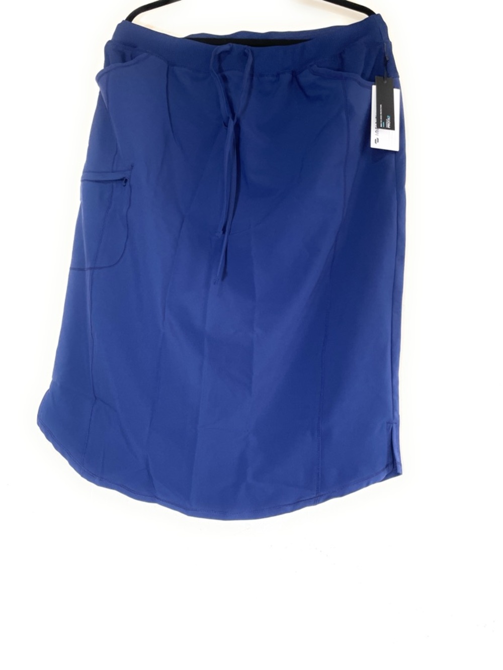 Navy Scrub Uniform Skirt with Drawstring Waist and Pockets. XL